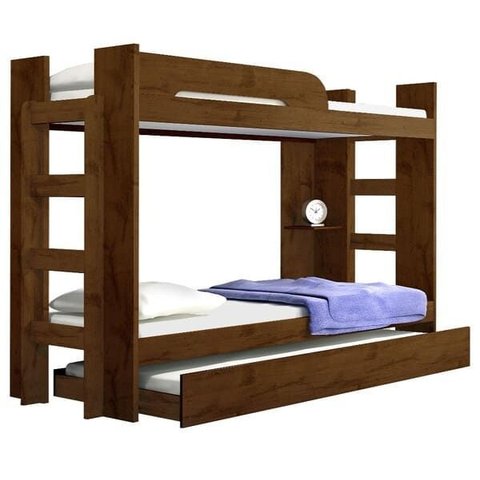 Beliche Infantil com Cama Auxiliar - 125-canion - Star Móveis