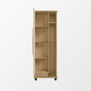 Ver imagem 3 de Armário Multiuso Caribe Lavanderia com Porta e Nicho Vassouras e Prateleiras - Cinamomo/off-white