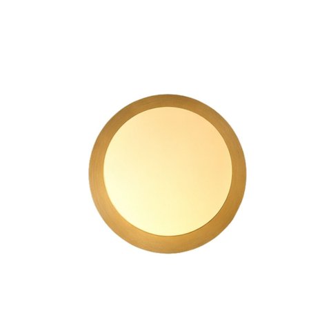 Arandela Eclipse Metal e Vidro 20*18cm Base E27 Dourado Aurora Sku: Ard-Ecl-do