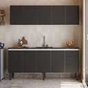 Ver imagem 2 de Gabinete para Cozinha Aço Jupiter 1,92m Preto para Pia de 2,00m - P101713 - Cozimax Gabinete para Co