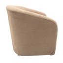 Ver imagem 3 de Tecido Boucle Poltrona Decorativa Julia Rosa Chá - Dominic Dominic Decor