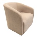 Ver imagem 2 de Tecido Boucle Poltrona Decorativa Julia Rosa Chá - Dominic Dominic Decor