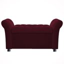 Ver imagem 3 de Recamier Bau Egeo 140x Suede Vinho - Dominic Decor