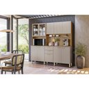 Ver imagem 1 de Cozinha Compacta Kit Amora C/ 10 Portas e 2 Gavetas 198cm Amendola/nude Prime Tx - Demóbile