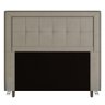 Cabeceira Cama Box Casal Luxor 140cm com Tachas e Frame Corano Bege - Abmaza - 1