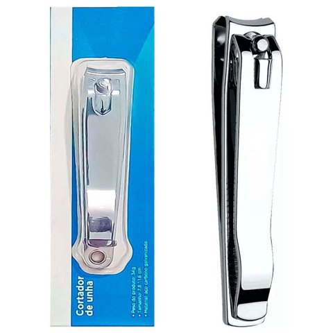 Cortador de Unha Grande 7,8cm para Pé e Mão com Lixa Aço Manicure Pedicure