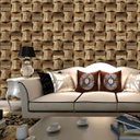 Ver imagem 1 de Papel de Parede Madeira Marrom Vinilico Lavável+ Cola para Aplicação