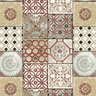 Papel de Parede Azulejo Português Vermelho e Bege - Império New Rustic - 3111 - Importado Vinílico - 1