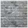 Placa Tijolinho Parede Papel Painel 3d Tijolo Cinza Auto Adesivo 77x70cm Revestimento Espuma Autocol - 2