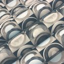 Ver imagem 4 de Papel de Parede Geométrico Estilizado Cinza Vinilico Lavável+ Cola para Aplicação
