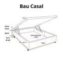 Ver imagem 7 de Box Baú Casal Blindado na Chapa de Madeira - Corino Preto