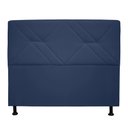 Ver imagem 1 de Cabeceira Mônaco 140 cm Suede Azul Marinho