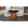 Mesa Cone 4 Lugares Preto 1,4m - Cerc - 2