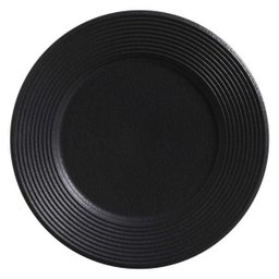 Conjunto com 6 Pratos Raso Nero Preto Matte Ø 24,8Cm - 1