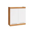 Ver imagem 1 de Armário Aéreo P- Cozinha Burguesa Premium C- 2 Portas 80cm Freijó-branco - Nesher