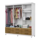 Ver imagem 4 de Guarda-roupa D22 6 Portas 6 Gavetas com Espelho e Pés