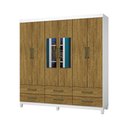 Ver imagem 1 de Guarda-roupa D22 6 Portas 6 Gavetas com Espelho e Pés