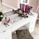 Ver imagem 6 de Penteadeira Camarim com Espelho 7 Gavetas França 