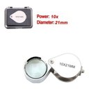 Ver imagem 2 de 05 Mini Lupa 10x 21mm Inox Relojoeiro Joalheiro Gota de Mão