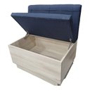 Ver imagem 3 de Canto Alemão Reto 1,20cm Fabricamos sob Medida com Baú o Rei Das Poltronas Canto Alemão Cinza