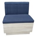 Ver imagem 2 de Canto Alemão Reto 1,20cm Fabricamos sob Medida com Baú o Rei Das Poltronas Canto Alemão Cinza