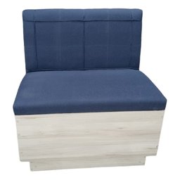 Canto Alemão Reto 1,20cm Fabricamos sob Medida com Baú o Rei Das Poltronas Canto Alemão Cinza - 2