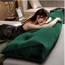 Ver imagem 3 de Almofada Para Cabeceira Cama Queen Size Apoio 160 Cm Suede - Verde