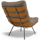 Ver imagem 2 de Poltrona Costela L02 com Puff Bouclê Bege - Lyam Decor