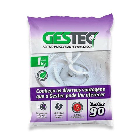 Gestec 90 Aditivo Plastificante para Gesso 1kg