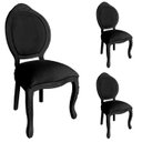 Ver imagem 1 de 3 Cadeira Medalhao Madeira Maciça Design Ingles Luxo Poltrona Entalhada Renascentista Natural Ingles