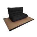 Ver imagem 4 de Futon 02 Lugares Slim 128x188x10cm - Cor Preto FUTON BRASIL