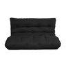 Futon 02 Lugares Slim 128x188x10cm - Cor Preto FUTON BRASIL - 1