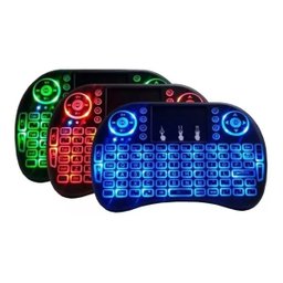 Mini Teclado Touchpad Sem Fio Usb com Led Para Tv Pc Console - 3
