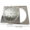 Ver imagem 2 de Kit Porta Grelha + Ralo Abre Fecha 15x15 Inox 304 Caixilho
