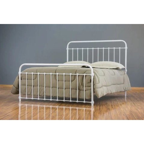 Cama de Ferro Patente Casal Comum Branca