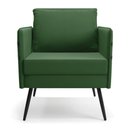 Ver imagem 6 de Kit 01 Namoradeira e 01 Poltrona Suede Verde