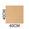Chapa Mdf Branco 3mm Placa 40x40 Cm para Artesanato Adesivo 10 Unidades - 3