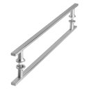 Ver imagem 6 de Puxador Aço Inox Escovado para Porta de Vidro 60cm M.s