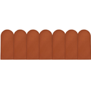 Ver imagem 5 de Cabeceira Nuvem Casal Facil Instalação 7 Placas 45cm Suede:terracota