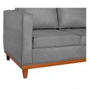 Ver imagem 5 de Sofá 3 Lugares Europa 180 cm Estilo Conforto e Elegância Suede - Doce Sonho Móveis