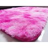 Tapete Sala Quarto Peludo Rosa Mesclado 90cm x 1,40 M - 2