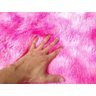 Tapete Sala Quarto Peludo Rosa Mesclado 90cm x 1,40 M - 4