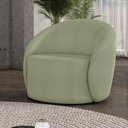 Ver imagem 2 de Poltrona Decorativa Orgânica Lua Bouclê Pistache D03 - D’Rossi