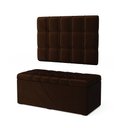 Ver imagem 2 de Kit Painel Rana 100 e Calçadeira Alpha Veludo Aradecor