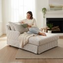 Ver imagem 3 de Chaise Long, Tecido Xadrez, 1.10m x 1.40m - CHA003