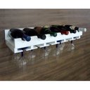 Ver imagem 3 de Porta Taças E Prateleira Adega Bar New Vinhos E Garrafas Branco Laca