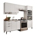 Ver imagem 3 de Armário de Cozinha Completa C Balcão Miami Box Carraro Branco