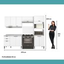 Ver mais imagens de Armário de Cozinha Completa C Balcão Miami Box Carraro Branco