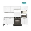 Ver imagem 6 de Armário de Cozinha Completa C Balcão Miami Box Carraro Branco