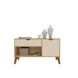 Rack Aparador com Porta e Gaveta Premium London Cinamomo - 6